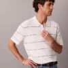 Polo en coton rayé Polo en coton rayé