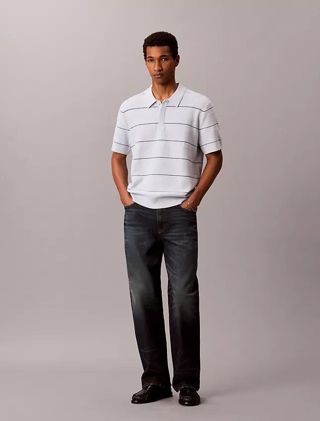 Polo en coton rayé Polo en coton rayé