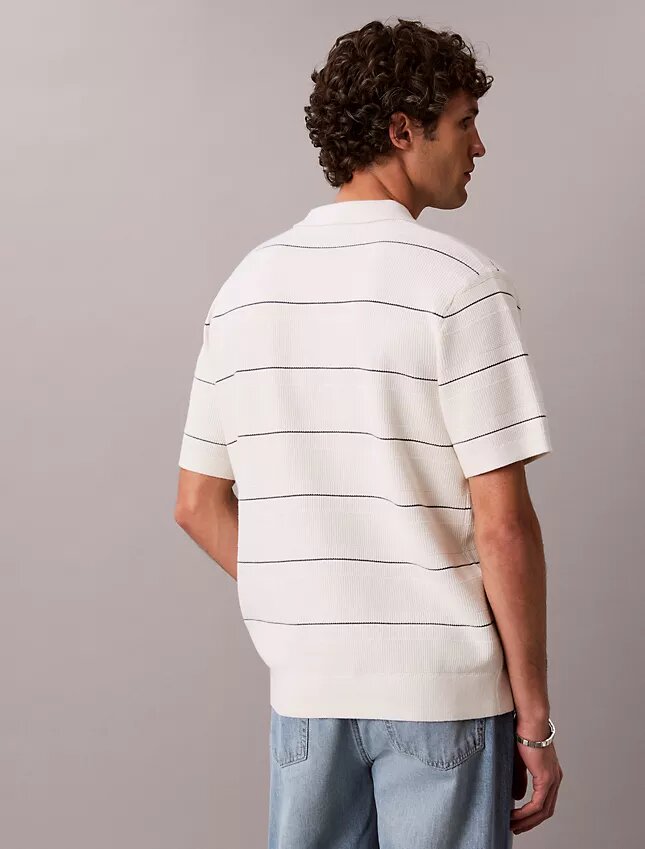 Polo en coton rayé Polo en coton rayé