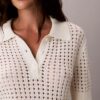 Polo en maille ajourée Polo en maille ajourée