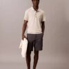 Polo en maille fine mélangée lyocell Polo en maille fine mélangée lyocell