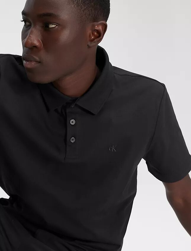 Polo en mélange de coton lisse Polo en mélange de coton lisse