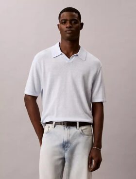 Polo en mélange de lin
