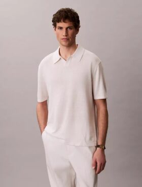 Polo en mélange de lin