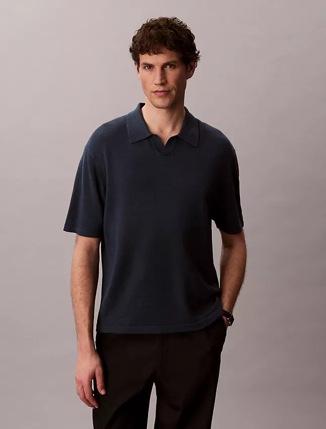 Polo en mélange de lin Polo en mélange de lin