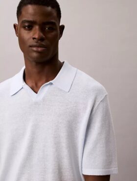 Polo en mélange de lin
