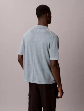 Polo en mélange de lin