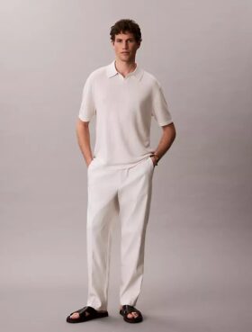 Polo en mélange de lin