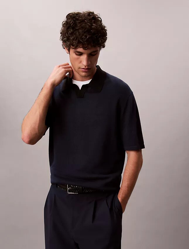 Polo en mélange de lin Polo en mélange de lin