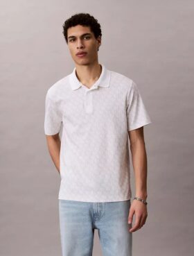 Polo à imprimé intégral Liquid Touch