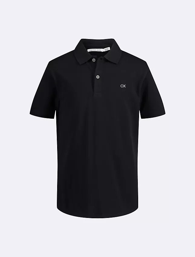 Polo unie en micro-piqué pour garçons Polo unie en micro-piqué pour garçons