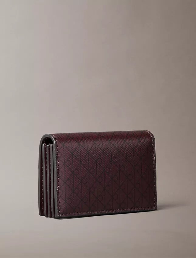 Porte-cartes accordéon avec logo emblématique sur toute la surface Porte-cartes accordéon avec logo emblématique sur toute la surface