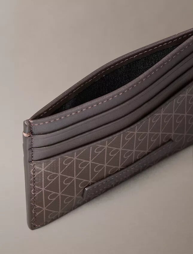 Porte-cartes avec logo répété Porte-cartes avec logo répété