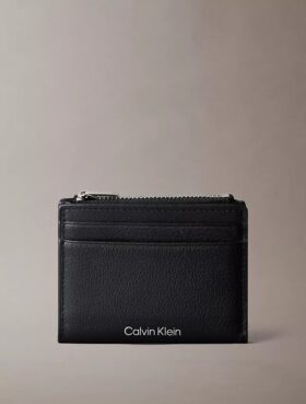 Porte-cartes en cuir grainé
