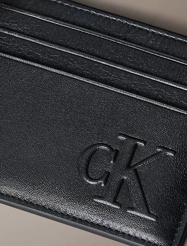 Porte-cartes en cuir Saffiano Porte-cartes en cuir Saffiano