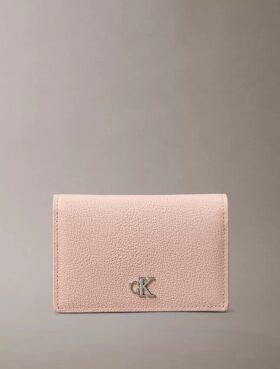 Porte-cartes minimaliste à rabat Monogram
