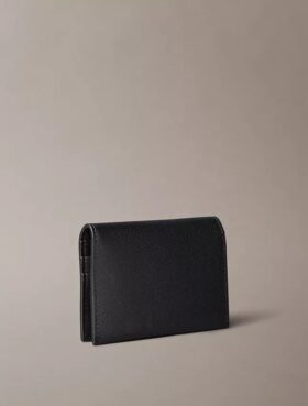 Porte-cartes minimaliste à rabat Monogram