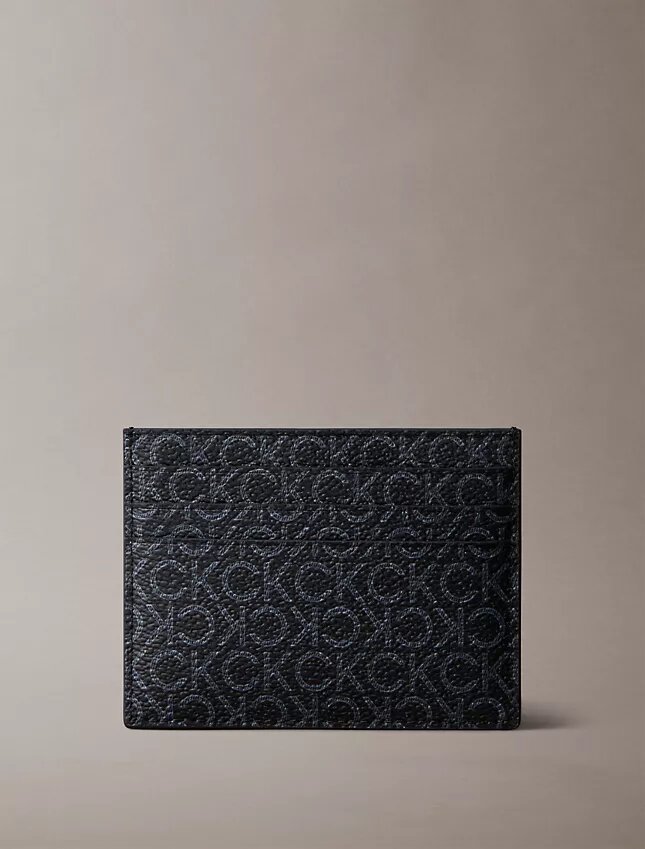 Porte-cartes à monogramme grainé Porte-cartes à monogramme grainé