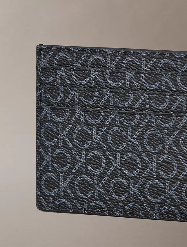 Porte-cartes à monogramme grainé Porte-cartes à monogramme grainé