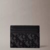 Porte-cartes à motif monogramme intégral Porte-cartes à motif monogramme intégral