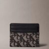 Porte-cartes à motif monogramme intégral Porte-cartes à motif monogramme intégral
