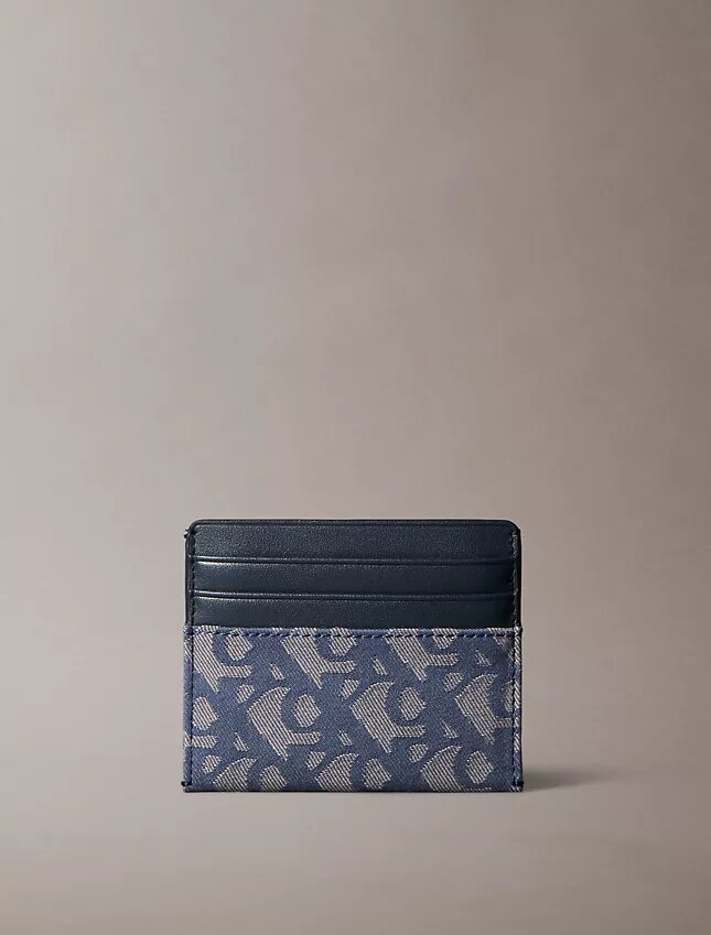 Porte-cartes à motif monogramme intégral Porte-cartes à motif monogramme intégral