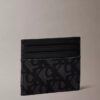 Porte-cartes à motif monogramme intégral Porte-cartes à motif monogramme intégral