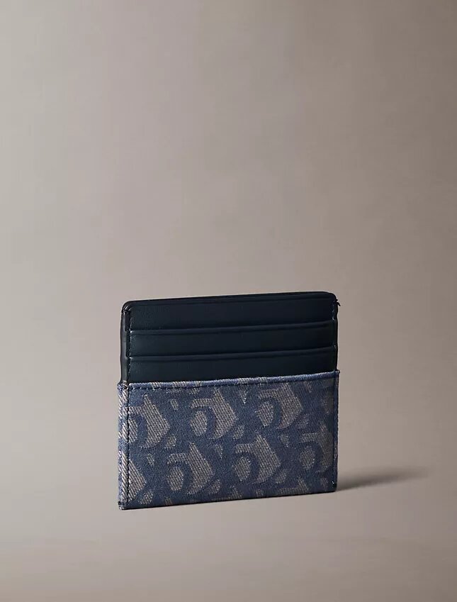 Porte-cartes à motif monogramme intégral Porte-cartes à motif monogramme intégral