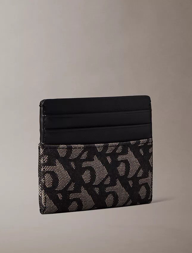 Porte-cartes à motif monogramme intégral Porte-cartes à motif monogramme intégral