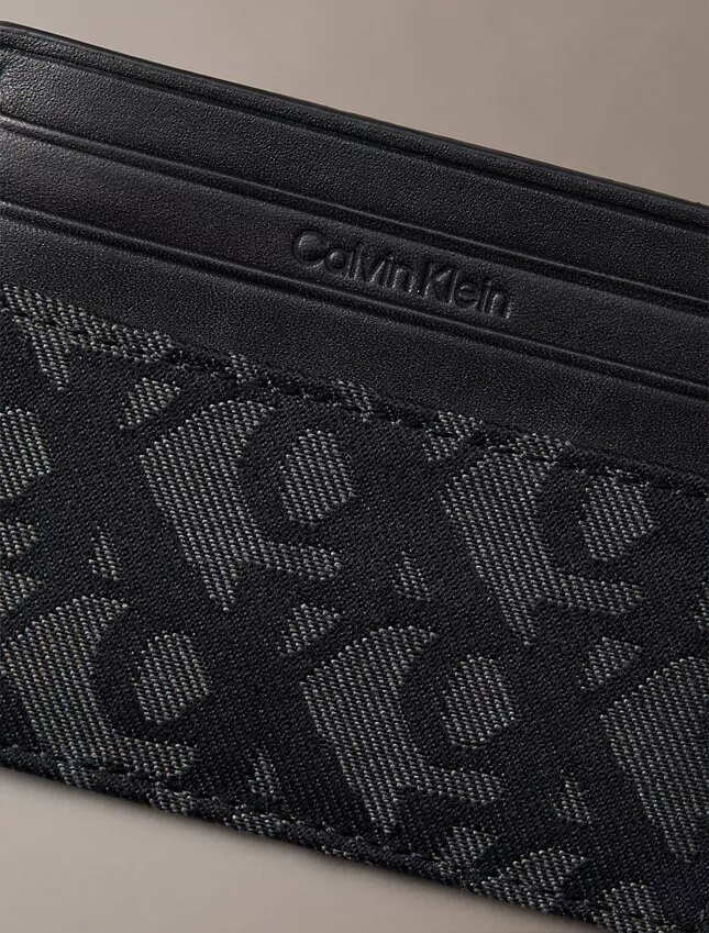 Porte-cartes à motif monogramme intégral Porte-cartes à motif monogramme intégral