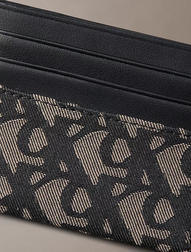 Porte-cartes à motif monogramme intégral Porte-cartes à motif monogramme intégral