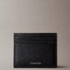 Porte-cartes raffiné en cuir Saffiano Porte-cartes raffiné en cuir Saffiano