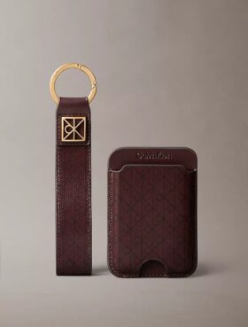 Porte-clés et porte-cartes à monogramme intégral