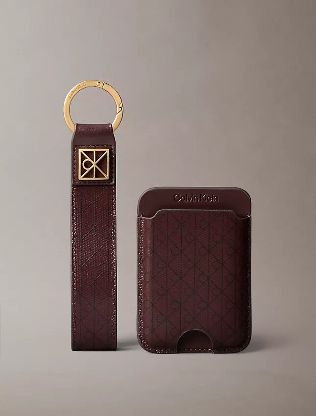 Porte-clés et porte-cartes à monogramme intégral Porte-clés et porte-cartes à monogramme intégral