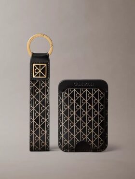 Porte-clés et porte-cartes à monogramme intégral