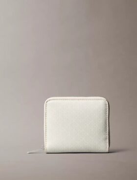 Portefeuille carré zippé à motif Monogram sur toute la surface