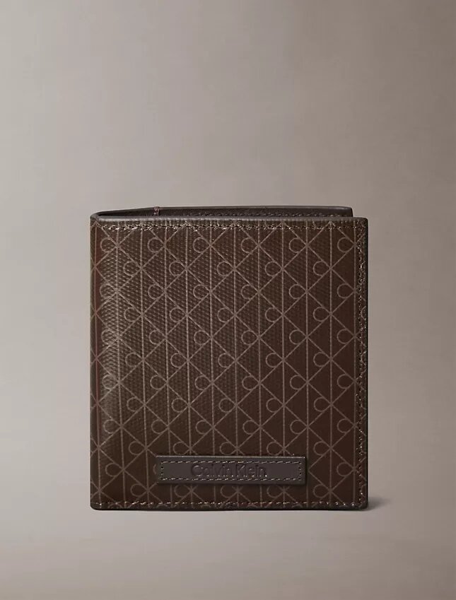 Portefeuille à deux volets avec emblème Portefeuille à deux volets avec emblème