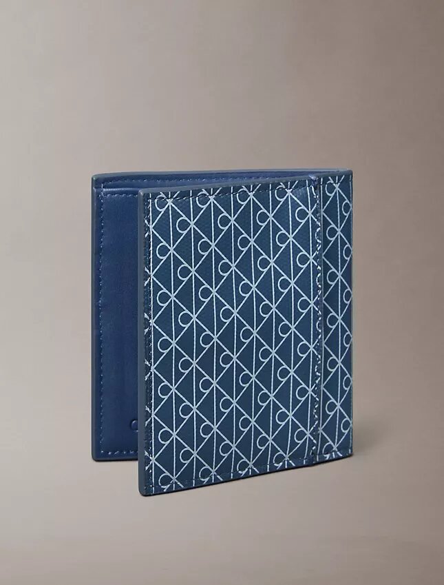 Portefeuille à deux volets avec emblème Portefeuille à deux volets avec emblème