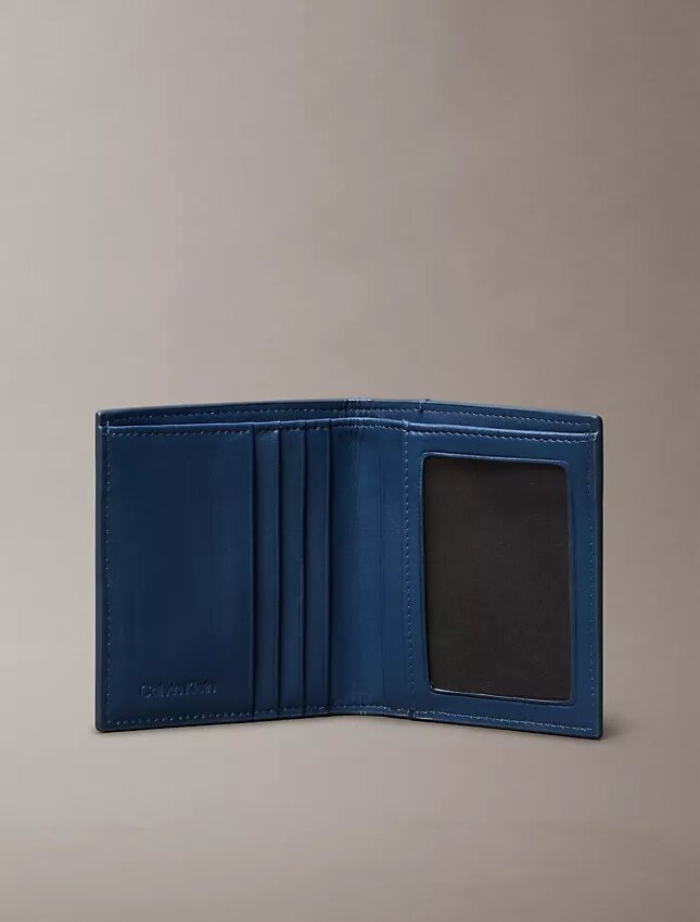 Portefeuille à deux volets avec emblème Portefeuille à deux volets avec emblème