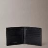 Portefeuille à deux volets avec logo emblématique et pochette à monnaie Portefeuille à deux volets avec logo emblématique et pochette à monnaie