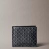 Portefeuille à deux volets avec logo emblématique sur toute la surface et pochette à monnaie Portefeuille à deux volets avec logo emblématique sur toute la surface et pochette à monnaie
