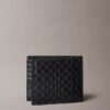 Portefeuille à deux volets avec logo emblématique sur toute la surface et pochette à monnaie Portefeuille à deux volets avec logo emblématique sur toute la surface et pochette à monnaie