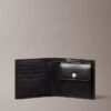 Portefeuille à deux volets avec logo emblématique sur toute la surface et pochette à monnaie Portefeuille à deux volets avec logo emblématique sur toute la surface et pochette à monnaie