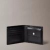 Portefeuille à deux volets avec logo emblématique sur toute la surface et pochette à monnaie Portefeuille à deux volets avec logo emblématique sur toute la surface et pochette à monnaie