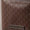 Portefeuille à deux volets avec logo emblématique sur toute la surface et pochette à monnaie Portefeuille à deux volets avec logo emblématique sur toute la surface et pochette à monnaie