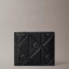 Portefeuille à deux volets avec logo en relief Portefeuille à deux volets avec logo en relief