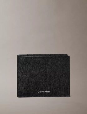 Portefeuille à deux volets avec logo estampé à chaud