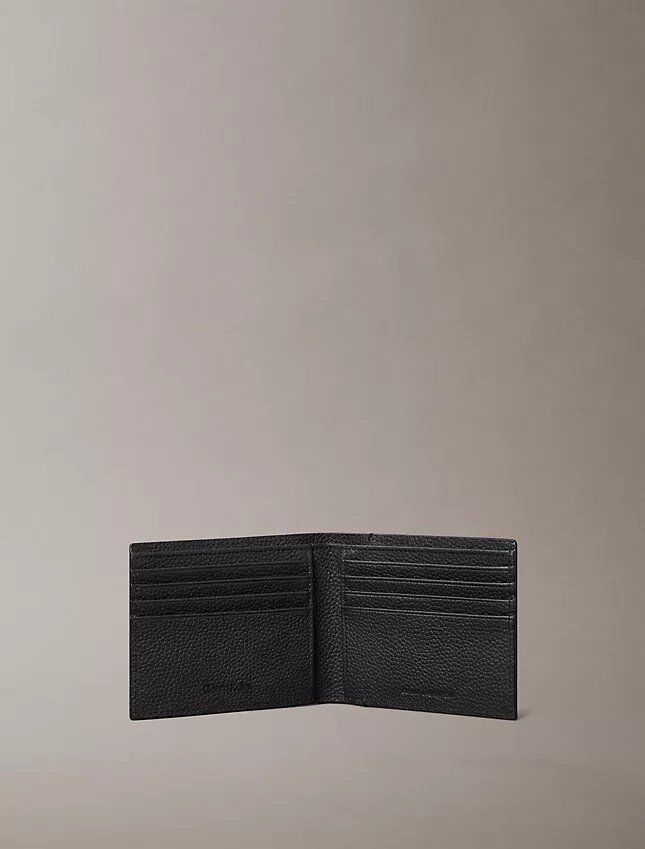 Portefeuille à deux volets avec logo estampé à chaud Portefeuille à deux volets avec logo estampé à chaud