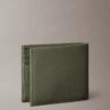 Portefeuille à deux volets en cuir grainé Portefeuille à deux volets en cuir grainé