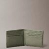Portefeuille à deux volets en cuir grainé Portefeuille à deux volets en cuir grainé